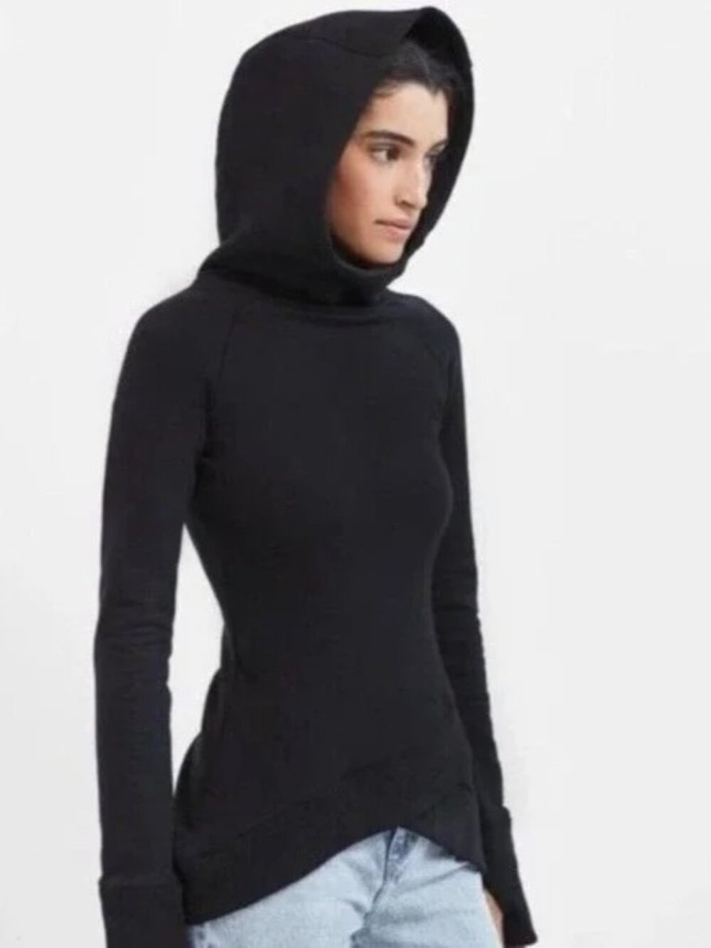 Marcella NYC Black Geneva Hoodie Size Medium